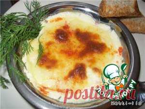Горячая закуска из крабовых палочек "Раз, два, три" (как жульен)