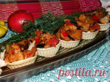 Соте в тарталетках с грибами