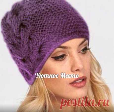 Шапка спицами CHARM