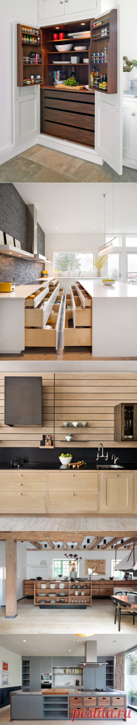 Системы хранения для кухни: 80 функциональных трендов, когда комфорт и дизайн неразделимы