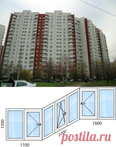 Остекление дома П-3, остекление балконов и лоджий П-3 - цены