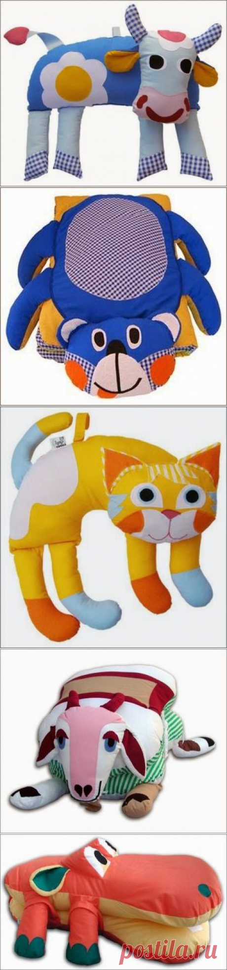 Детские подушки-игрушки. Baby Pillow toys. ~ HandMadiya.com