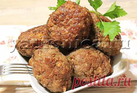 Рецепт мясных котлет с овсяными хлопьями
