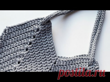 Мастер-класс по вязанию сумки-шопера крючком