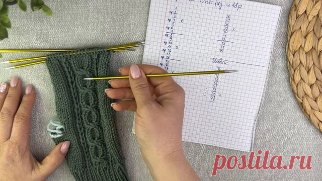 Мастер-класс. Варежки спицами индийским клином