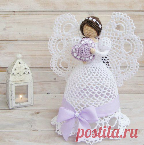 Ажурные ангелы крючком. Схемы - Handmade-Paradise