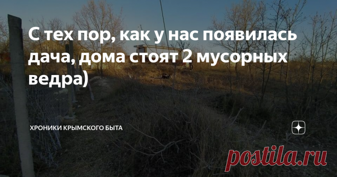 С тех пор, как у нас появилась дача, дома стоят 2 мусорных ведра) С тех пор, как мы начали активно заниматься нашим дачным участком, мы озадачились тем, как обогатить нашу крымскую землю (не очень хорошую, кстати) органическими удобрениями.
Естественно, не хочется тратить  на это деньги.
Ну и , конечно, сразу же пришел на ум древний способ : делать компост из пищевых , растительных отходов.
Вдоль этого забора мы посадим кустарники