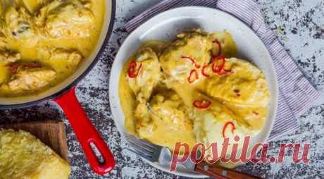 Гармоничный вкус;) Гедлибже – цыпленок в сметанном соусе | Вкусные рецепты