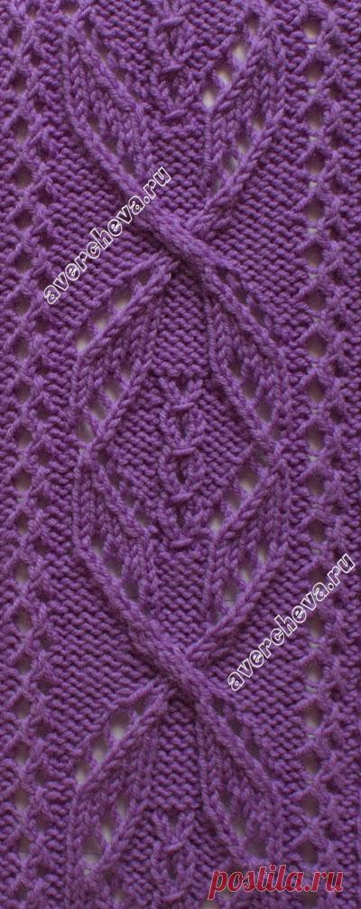 узор 362 | каталог вязаных спицами узоров