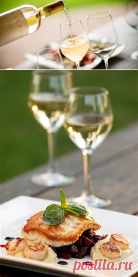С чем пьют белое полусухое вино