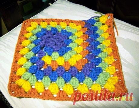 ИНТЕРЕСНАЯ ИДЕЯ: &quot;БАБУШКИН КВАДРАТ&quot; - СПИРАЛЬ