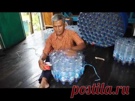 .ALFA GAMA : Membuat kursi dan meja dari botol / TUTORIAL MAKE CHAIRS FROM BOTTLE - YouTube