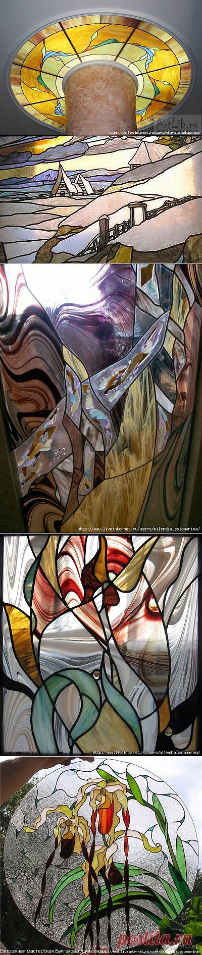 Рисуем имитацию заливного витража своими руками..