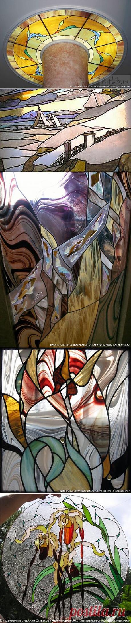 Рисуем имитацию заливного витража своими руками..