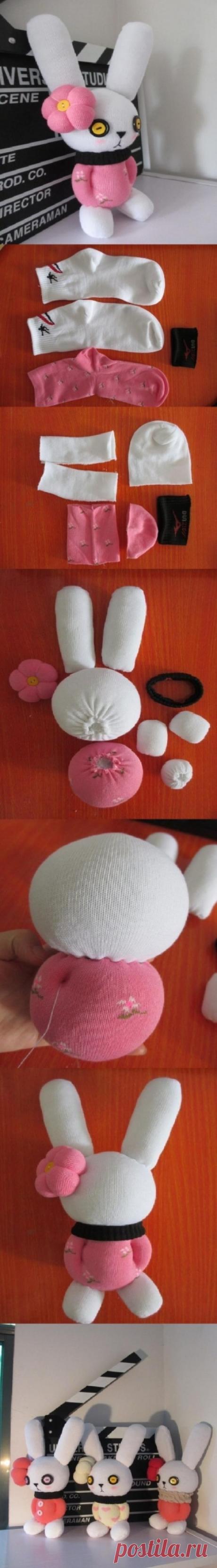 Cute little knitted bunny