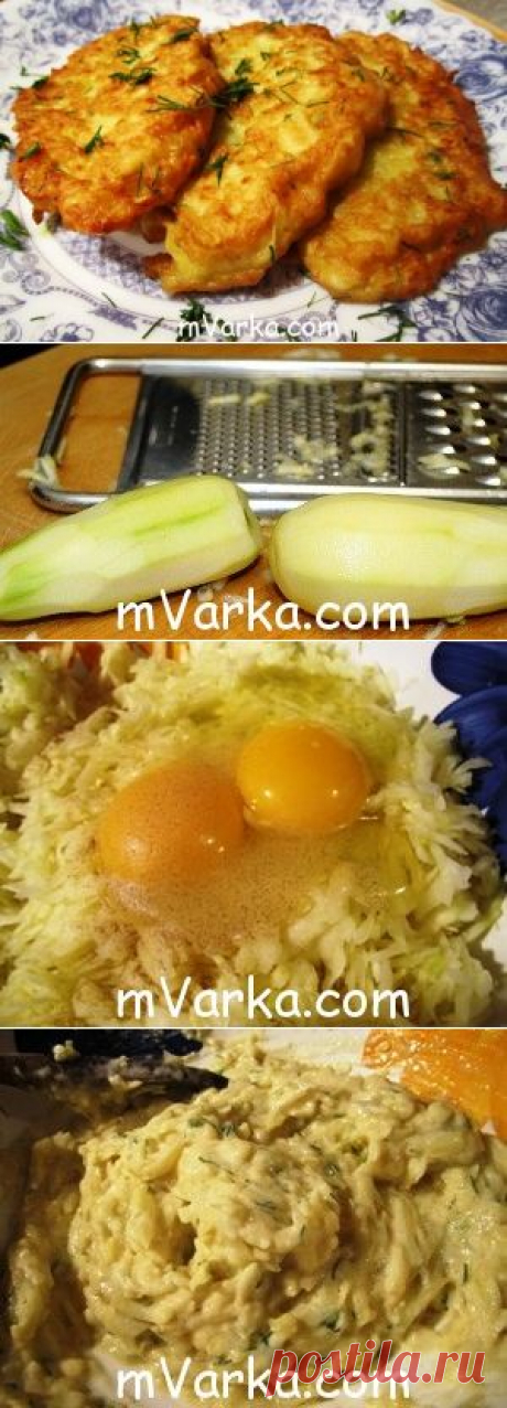 Кабачковые оладьи в мультиварке