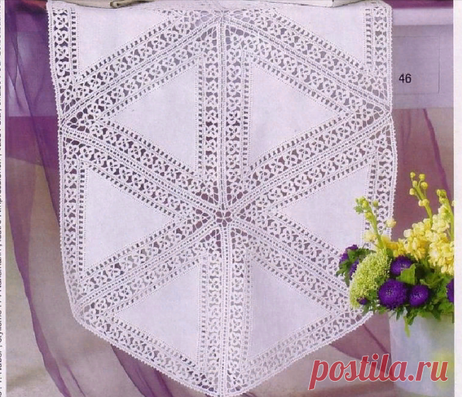 Скатерти, салфетки, занавески из ткани с отделкой вязанием. | pro100stil | Яндекс Дзен