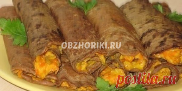 Рецепт Блинчики печеночные с начинкой в фото | Вкусно и просто | Как приготовить?