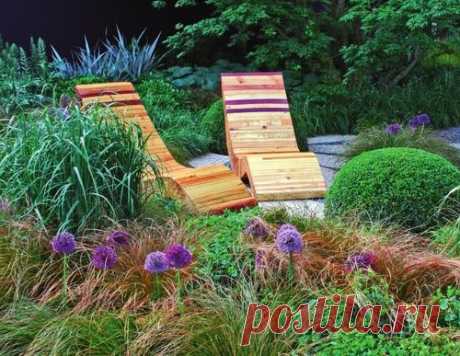 В саду — как на курорте