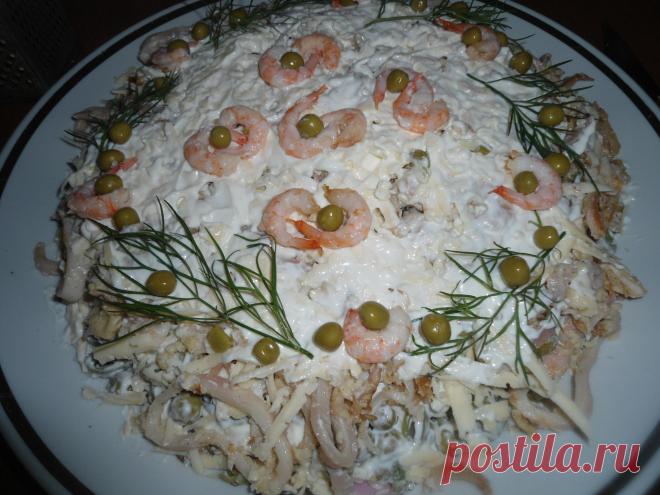 Салат "Манхэттен" салат пошаговый http://ligakulinarov.ru/r/salat_mankhetten_924