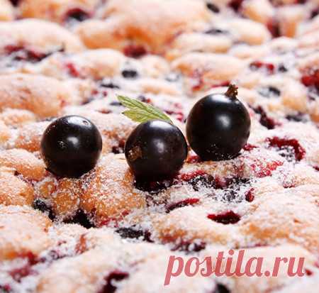 Шарлотка со смородиной - Рецепты