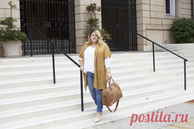 Осенняя подборка модных образов для женщин размера +