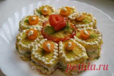 Праздничный закусочный торт : Закуски и бутерброды