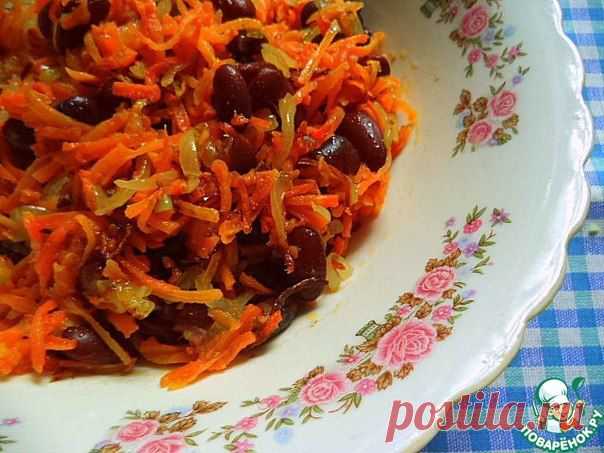 Салат с фасолью.