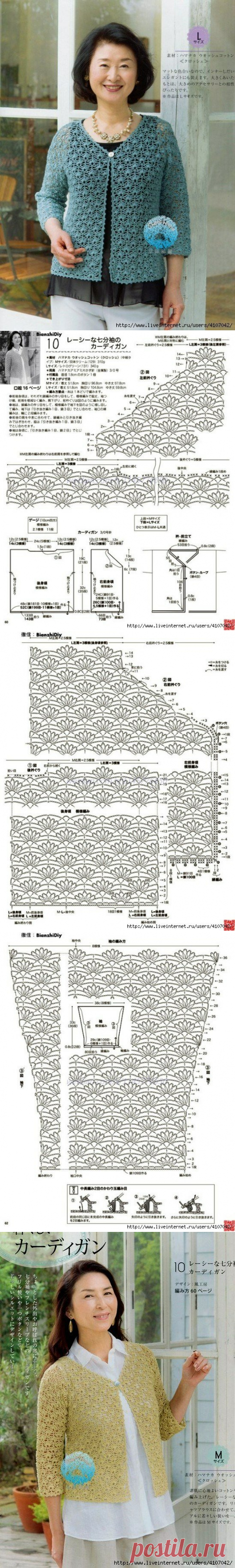 Жакеты крючком (схемы и узоры) | Мари Лу | Яндекс Дзен