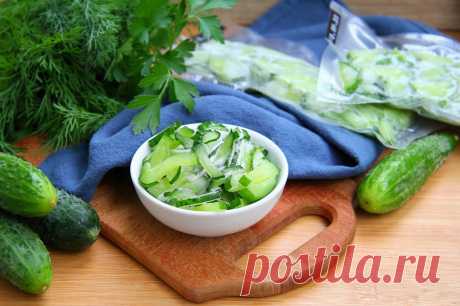 Как заморозить огурцы на зиму свежими рецепт с фото пошагово - 1000.menu