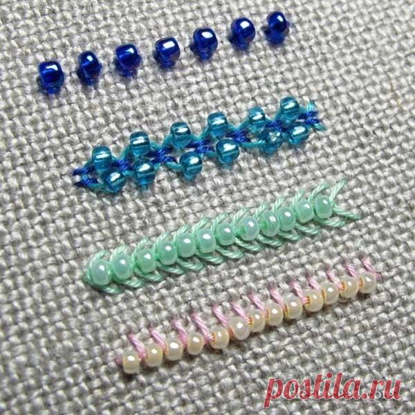 Нитки, бисер и декоративные швы