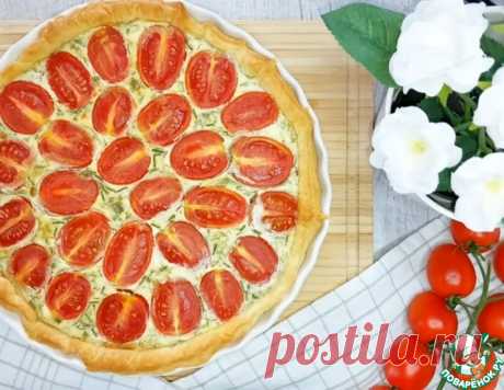Пирог с творожным сыром и томатами – кулинарный рецепт