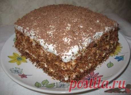 ТОРТ &quot;МЕЧТА ЖИЗНИ&quot; 🍰 ИНГРЕДИЕНТЫ: ● 100 г сливочного масла ● банка сгущенного молока ● 2 яйца ● 1 стакан муки ● 1/2 ч.л. соды ● 1-2 ч.л. какао Крем: ● 300 г сметаны ● 150 г сахара ПРИГОТОВЛЕНИЕ: Растопить масло, смешать со сгущенным молоком, 2 яйцами и стаканом муки,добавить соду, гашенную лимонным соком. Тесто разделить на 3 части, в одну добавить какао, выпекать каждую отдельно. Сметану взбить с сахаром миксером( я взбивала 5 минут) и смазывать коржи горячими. Крем добавлять…
