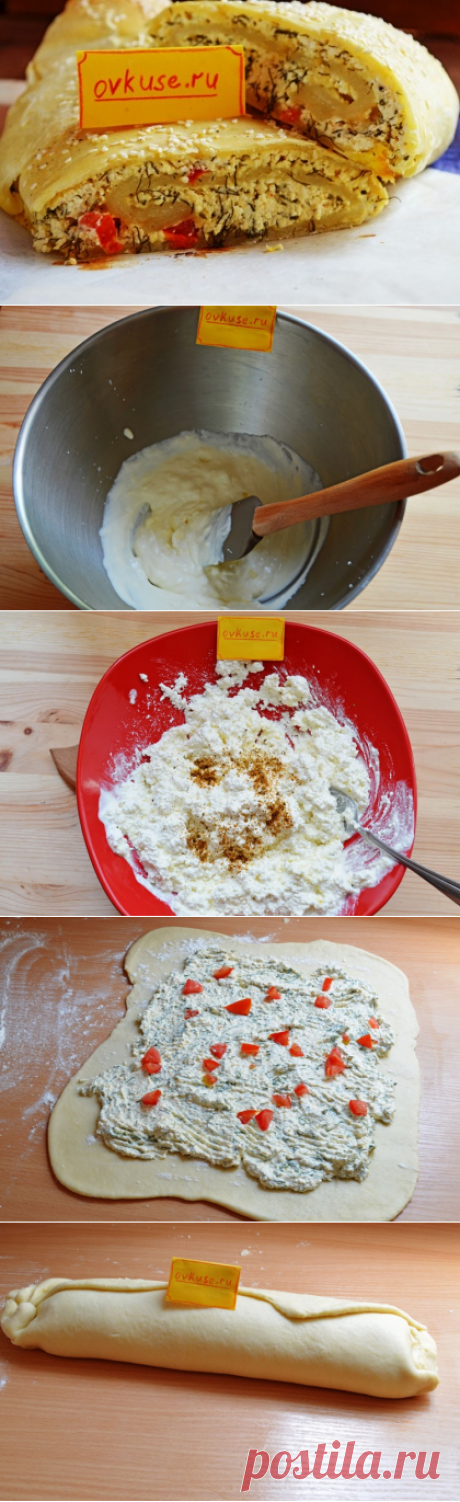Рулет с творогом и укропом - Простые рецепты Овкусе.ру