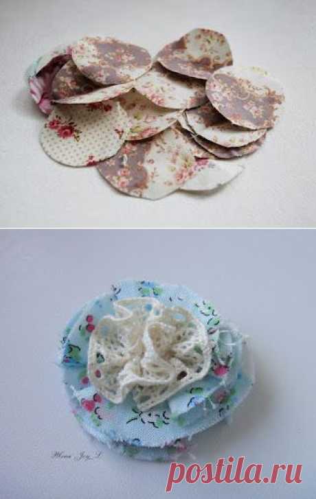 Цветы из ткани - Ярмарка Мастеров - ручная работа, handmade