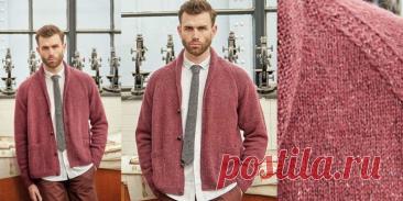 Mens Raglan Cardigan with Knitting Needles Free Pattern