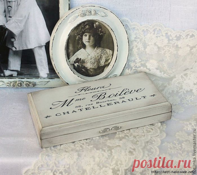 Изящный винтажный декупаж и декор от Nostalgie Decor. Видео мастер-класс по технике Decape.