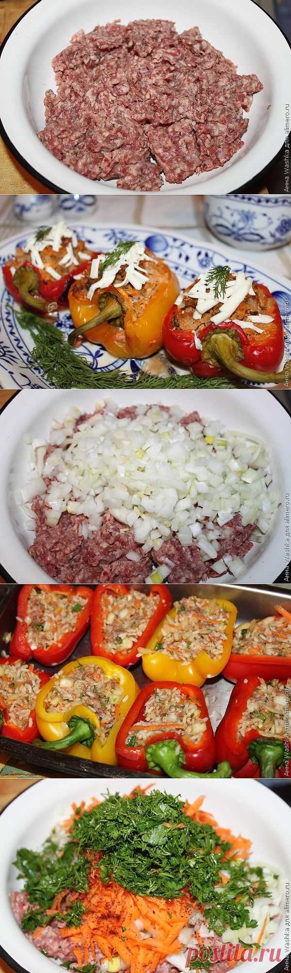 Фаршированный перец в духовке / Рецепты с фото