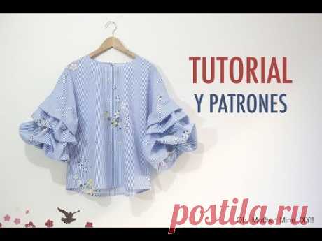 DIY Costura de blusa con mangas abullonadas (Patrones gratis)