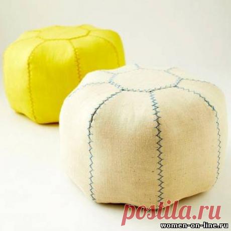 Оригинальный пуф своими руками