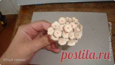 МК маленьких бумажных цветочков | Страна Мастеров