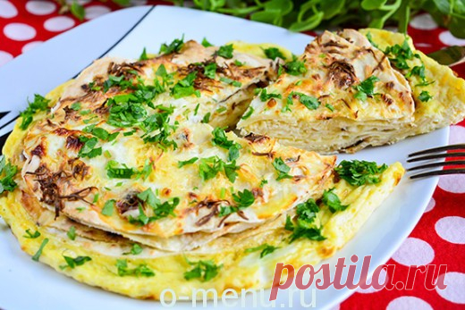 Лаваш с сыром и яйцом в духовке | Еда на столе