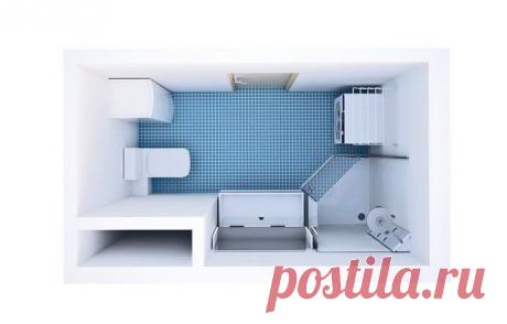 Варианты планировки крошечных санузлов — Наши дома