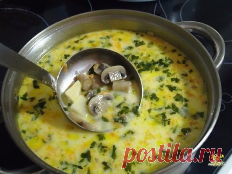 Самый вкусный грибной сливочный суп ! Сочетание сливок, плавленого сыра и грибов — так вкусно, просто пальчики оближешь