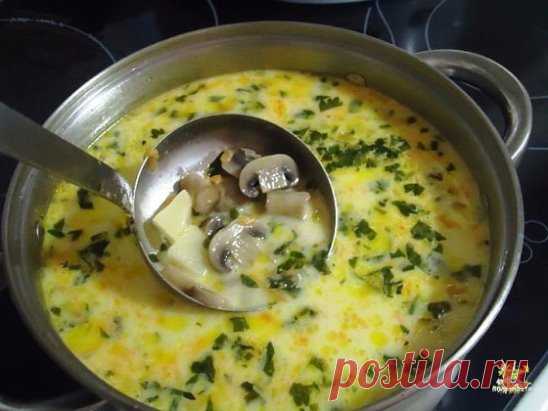 Самый вкусный грибной сливочный суп ! Сочетание сливок, плавленого сыра и грибов — так вкусно, просто пальчики оближешь