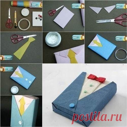 Упаковка подарка для мужчины / Необычные поделки