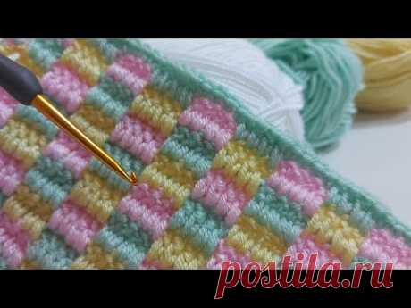 Çok Kolay Tığ İşi Bebek Battaniyesi, Yelek, Örgü Modeli ~ Trend Örgü Battaniye Modelleri