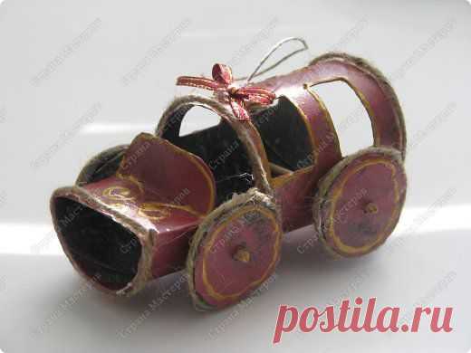 Аппликация - новогодний набор игрушекавтопарк на лкуиз рулончиков от туалетной бумаги » Поиск мастер классов, поделок своими руками и рукоделия на SearchMasterclass.Net