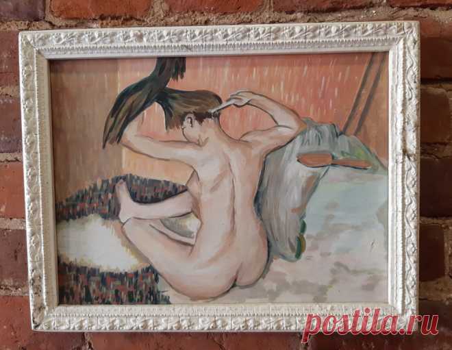 За туалетом. Обнажённая дева. Стиль Ню. СССР. 20 век. Масло. Картон.
Авторская работа.
Размер рамы внешний / витрины : 440 х 340 / 380 х 280 мм.
Размер подрамника : 400 х 300 мм.
Материал : картон, масло.
 
Цена : 5000 руб.

Купить сейчас :    

#ЗаТуалетомСтильНюСССР20век
#ЗаТуалетомОбнажённаяДеваСтильНю
#ЗаТуалетомОбнажённаяДеваСССР20век
#ЗаТуалетомОбнажённаяДеваСтильНюМаслоКартон
#ОбнажённаяДеваСтильНюСССР20век