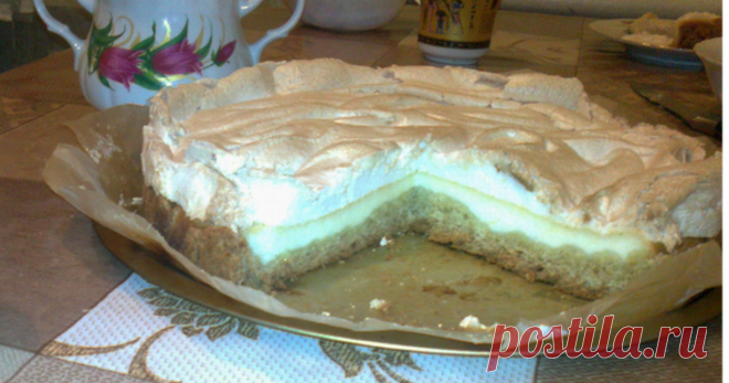Классный рецепт - Французская ватрушка с безе! Вкус этого лакомства словами не описать:  нужно лично снимать пробу.